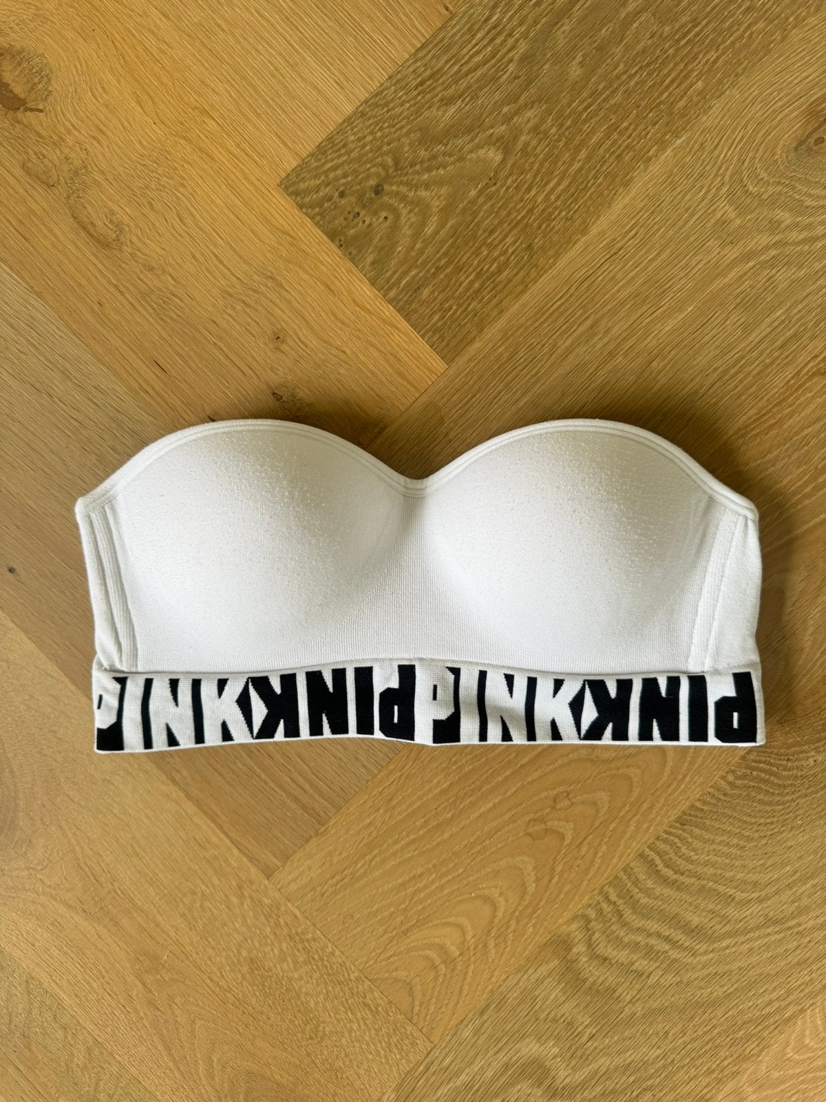 Victoria's Secret bandeau top 36/S ongedragen, Wit, Victoria’s Secret, Nieuw, Ophalen of Verzenden