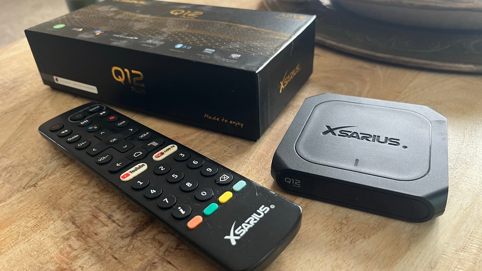 IPTV Xarius Q12 Plus Android TV Box 4K, Ophalen, Zo goed als nieuw, HDMI, Zonder harde schijf