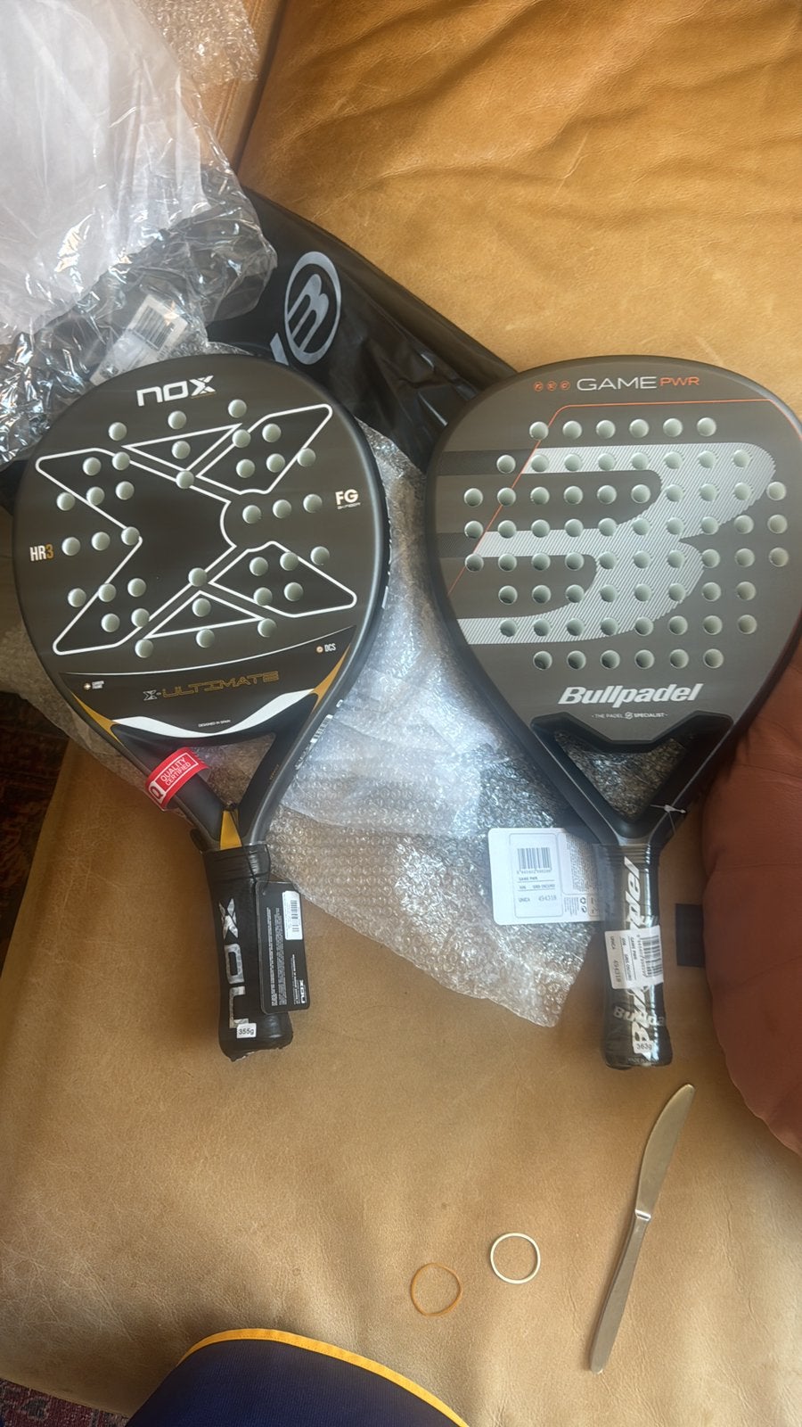 Padel Rackets Nox and Bullpadel, Sport en Fitness, Ophalen, Zo goed als nieuw