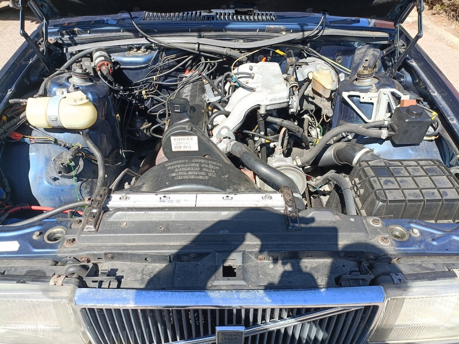 Volvo 740 2.3 GLE AUT 1989 Blauw, Auto's, Volvo, Automaat, 1263 kg, Zwart, 4 cilinders