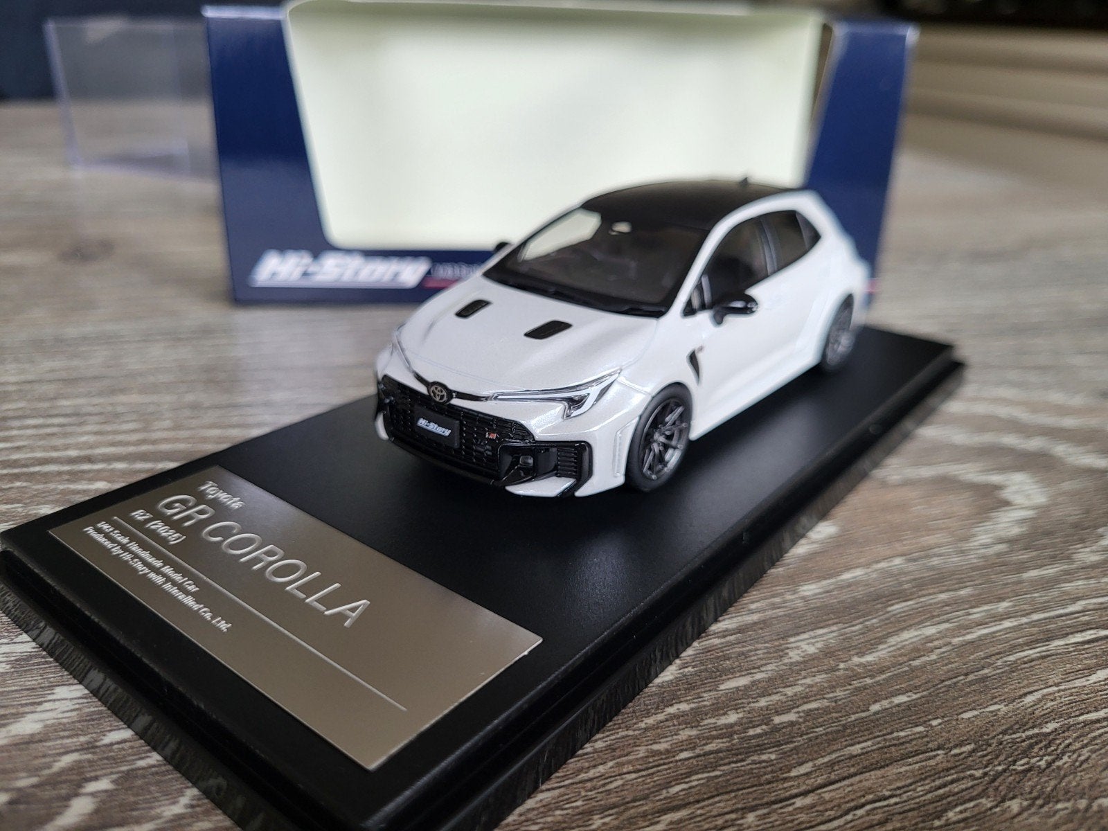 Toyota Corolla GR schaal 1:43 History, Ophalen of Verzenden, Zo goed als nieuw, Auto, Overige merken