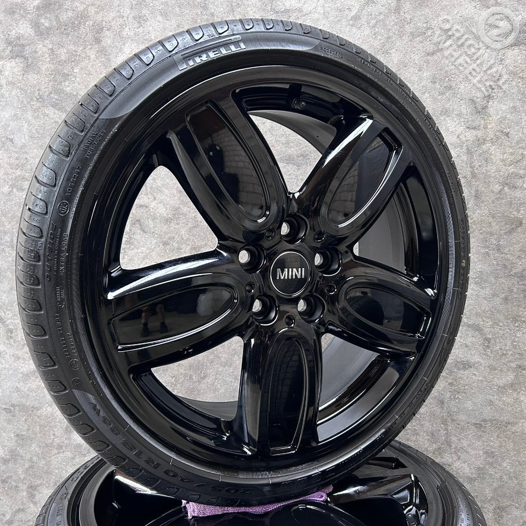 18 inch originele Cup Spoke velgen + zomerbanden Mini, Auto-onderdelen, 18 inch, Gebruikt, Banden en Velgen, Mini