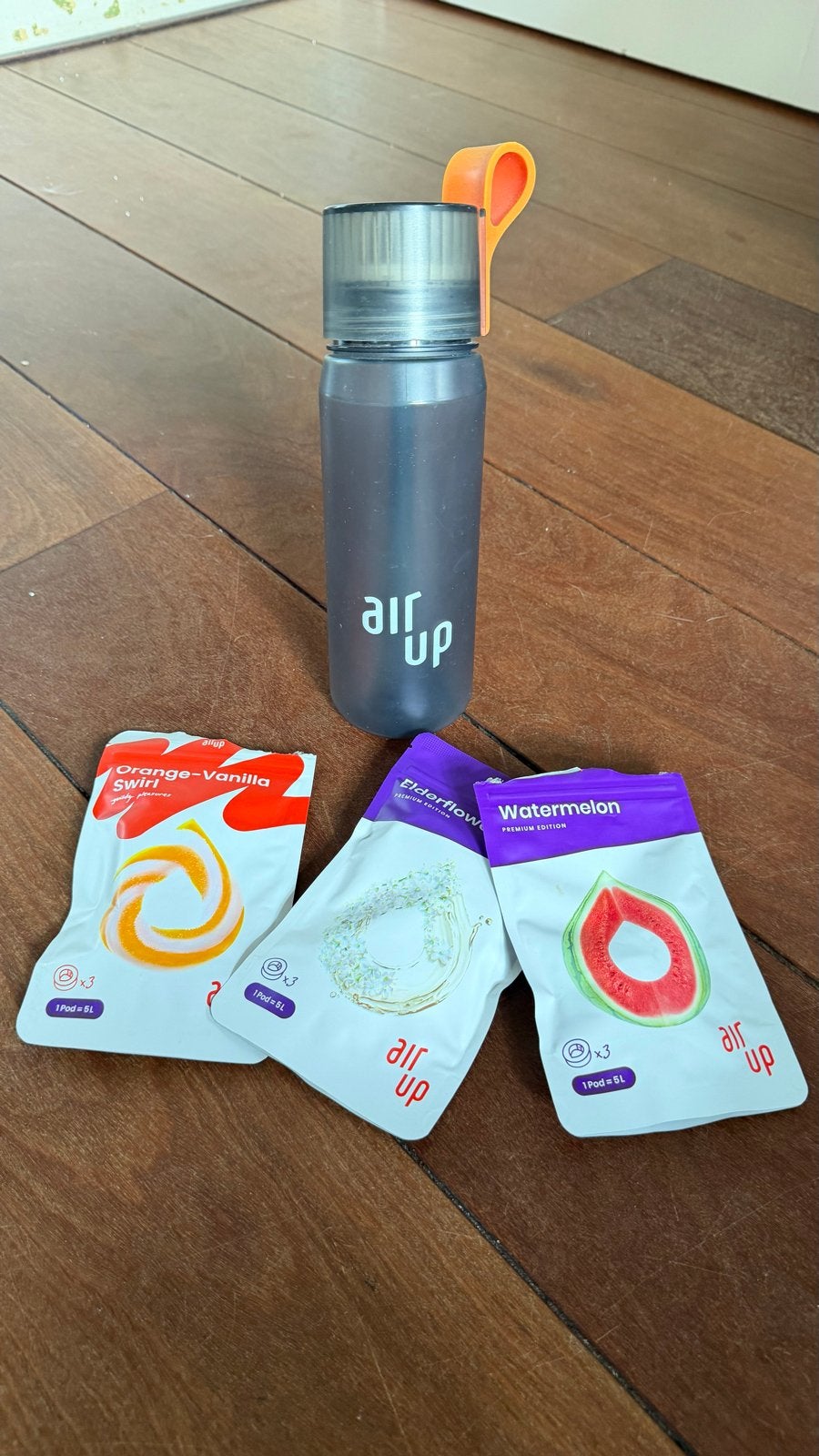 Air Up drinkfles met 3 zakjes geur pods, Ophalen of Verzenden, Zo goed als nieuw