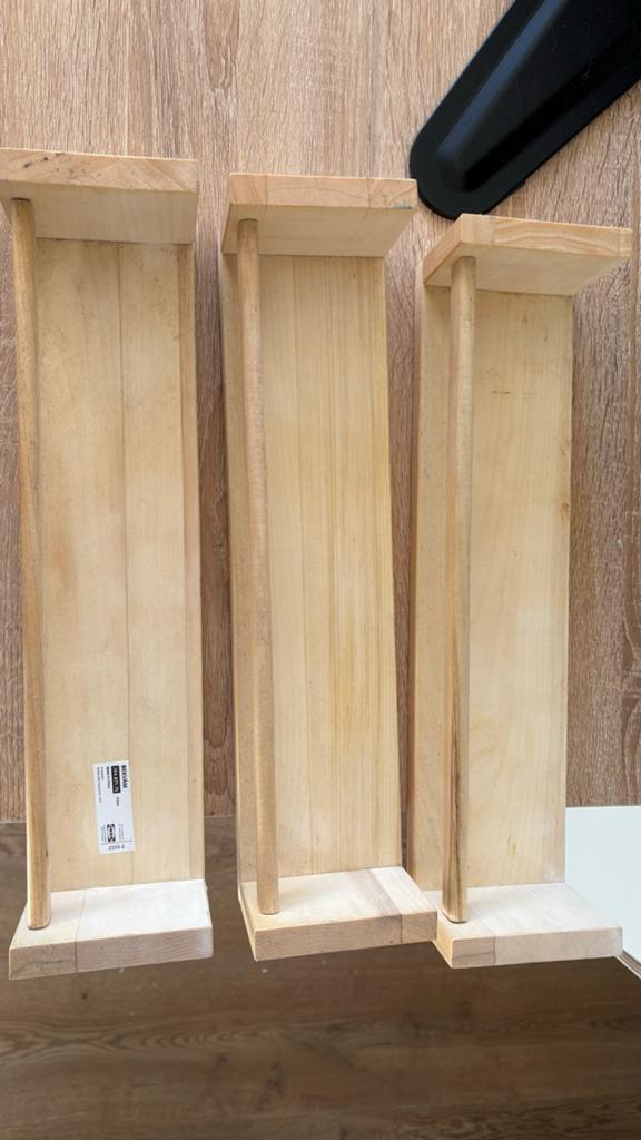 Bekväm (ikea) Houten kruidenrekjes (3 stuks), Ophalen, Gebruikt