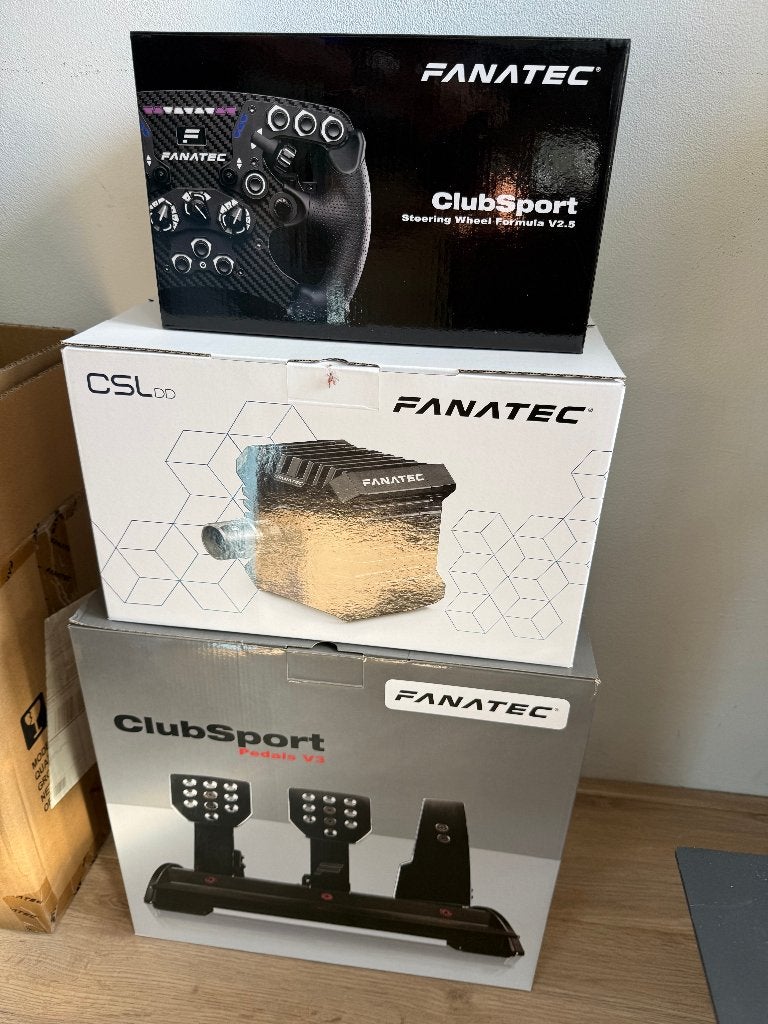 Fanatec Bundel (CSL DD-8Nm + Formula v2.5 + Clubsport v3), Ophalen, Racestuur, Zo goed als nieuw, Verstelbaar