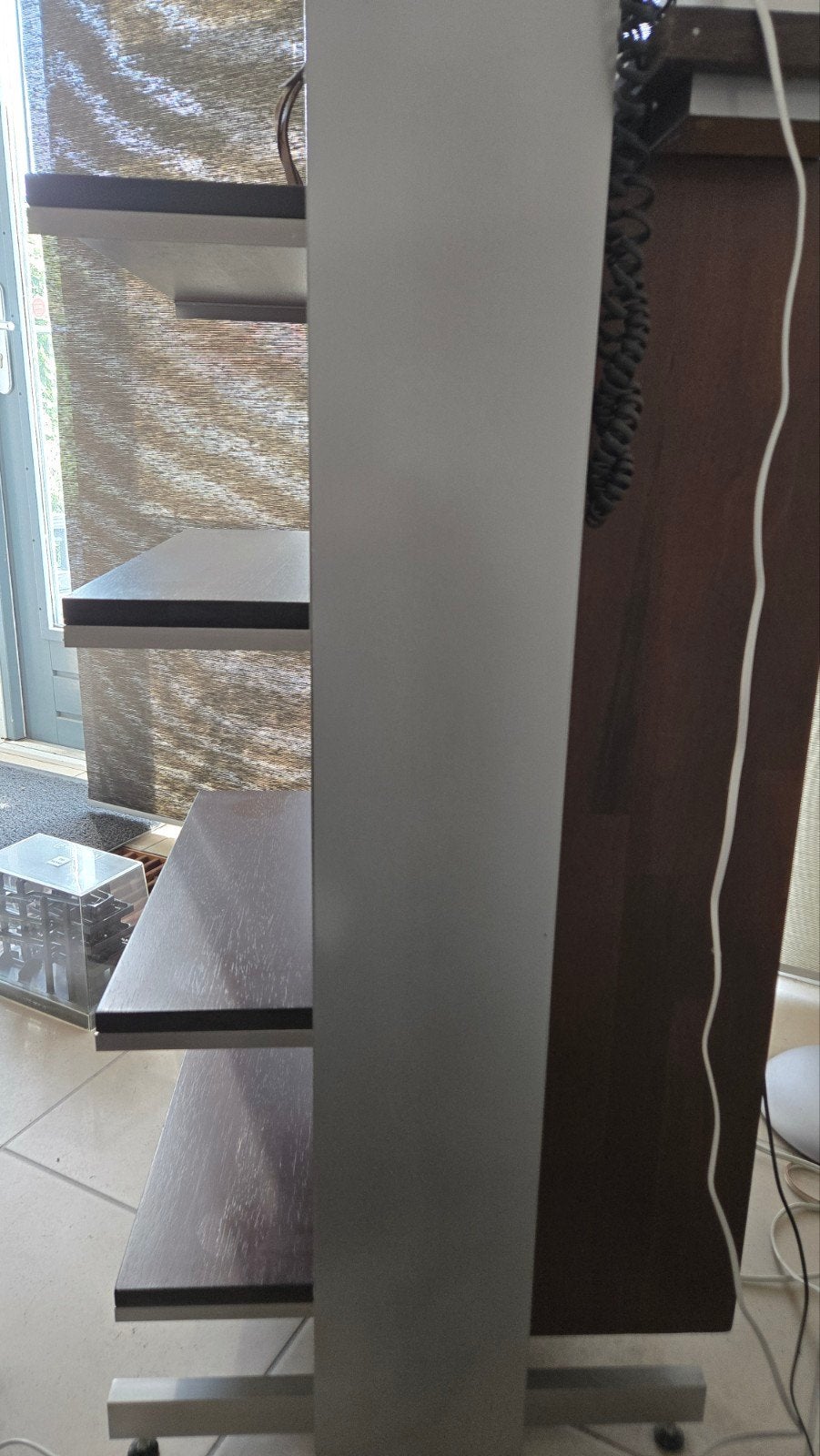 Hifi Kast - Hardhout & Aluminium, Huis en Inrichting, Ophalen, Cd's