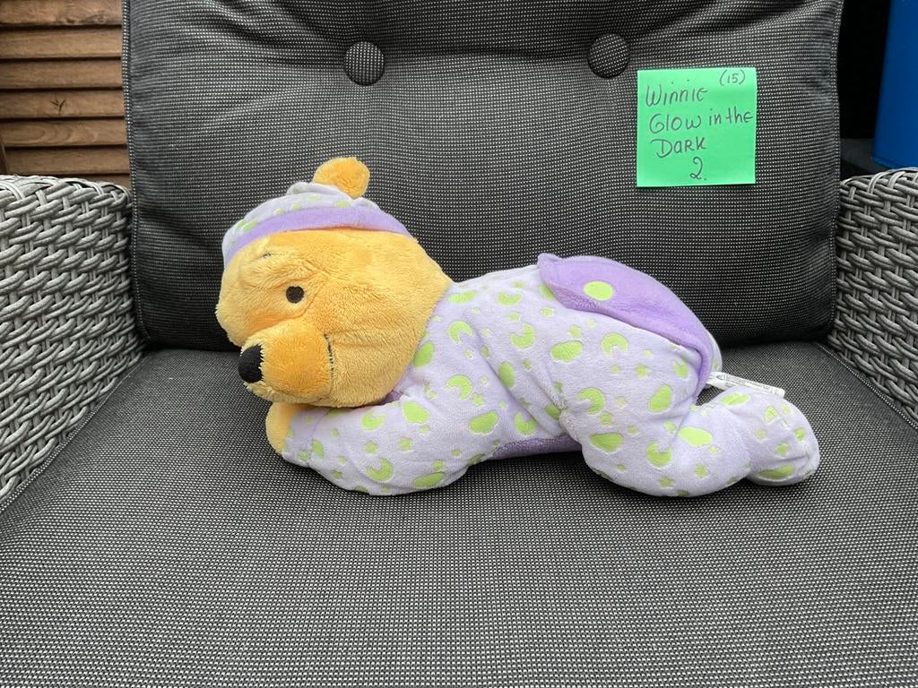 Zgan, niet kapot, Disney Winnie the Pooh glow in the dark, Ophalen, Winnie de Poeh of vrienden, Zo goed als nieuw, Beeldje of Figuurtje