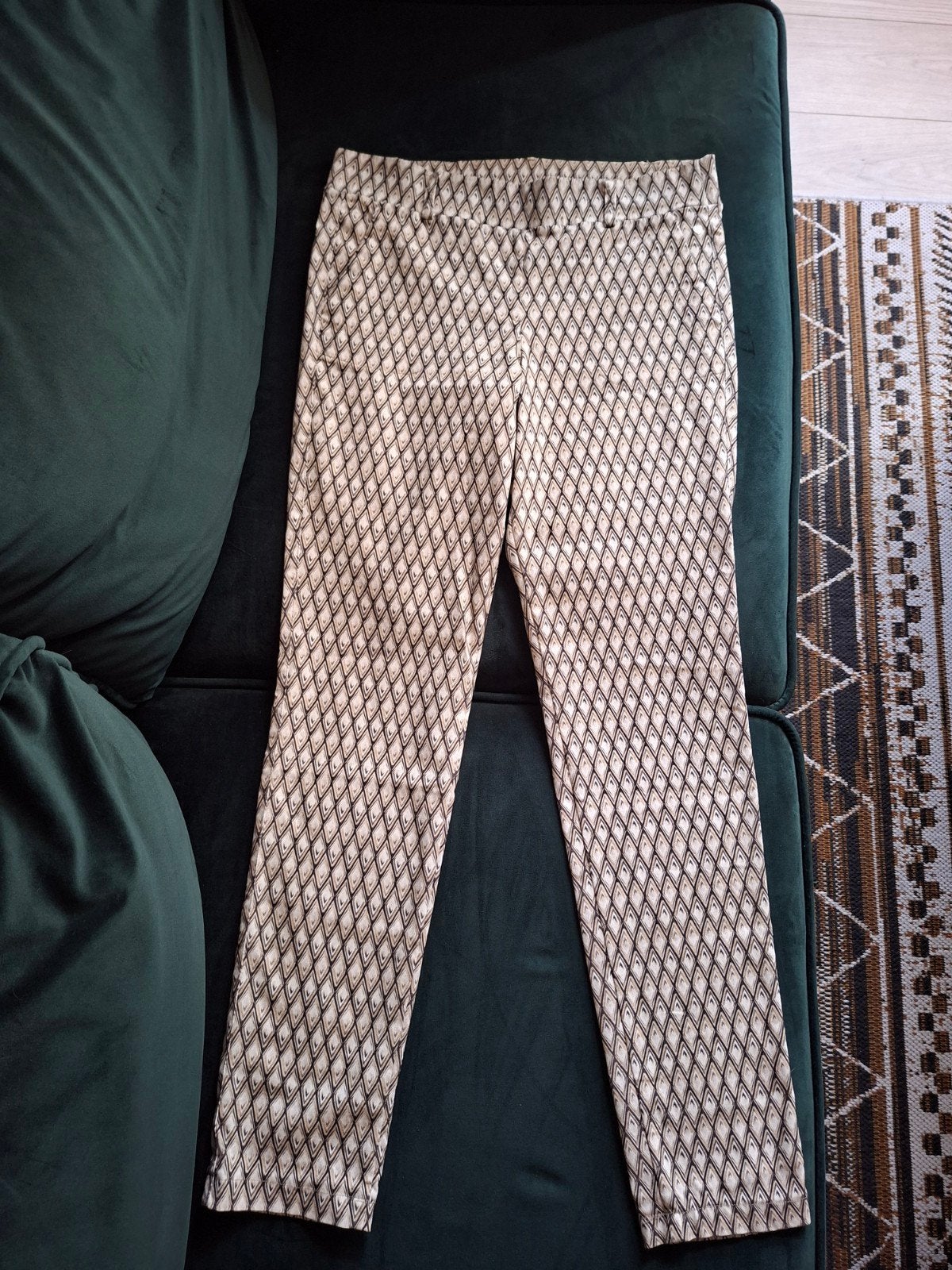 Prachtige Helena Hart Broek - Maat L, Beige, Maat 42/44 (L), Zo goed als nieuw, Lang