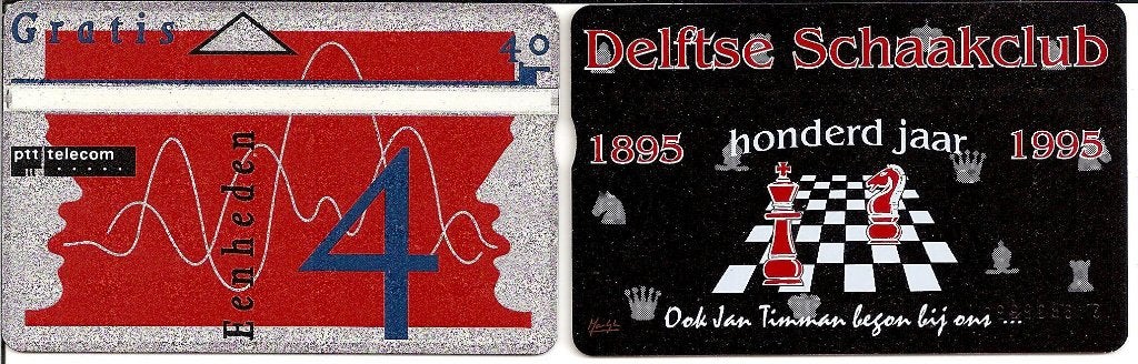 Telefoonkaart 100 jaar Delftse schaakclub belfris, Ophalen of Verzenden, Nederland