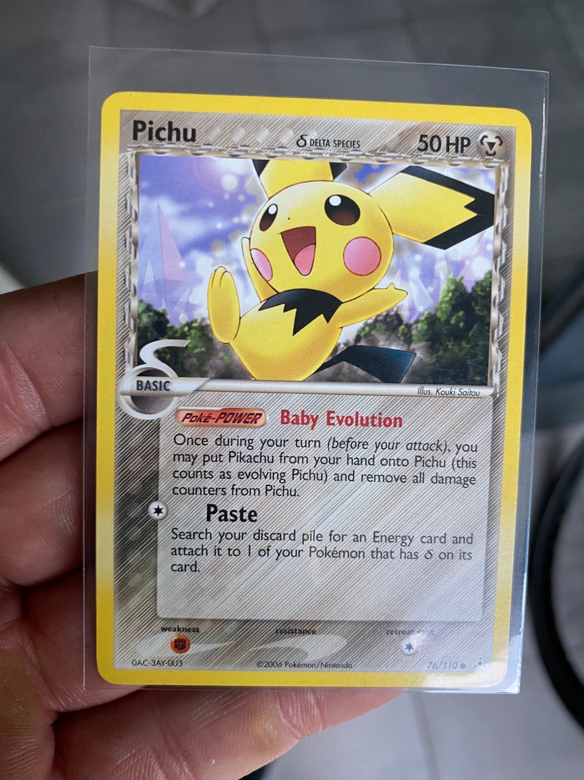 Pichu vintage kaart, Verzenden, Zo goed als nieuw