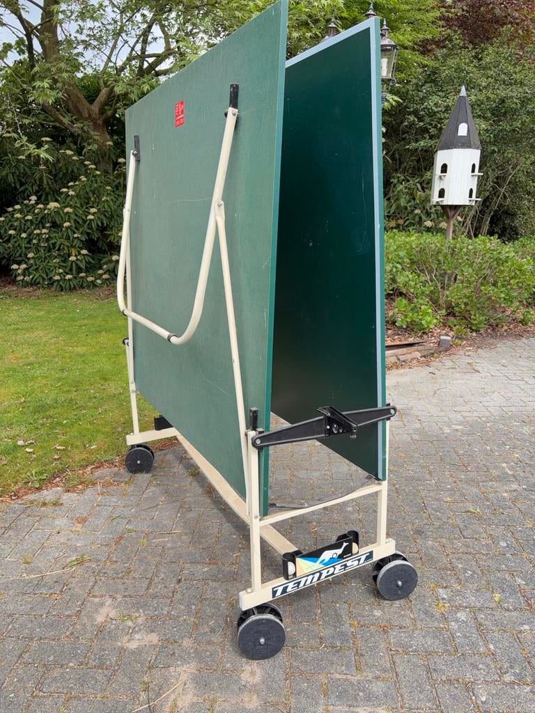 Tafeltennistafel - Inklapbaar en Verrijdbaar, Ophalen of Verzenden, Gebruikt, Tafel Outdoor, Inklapbaar
