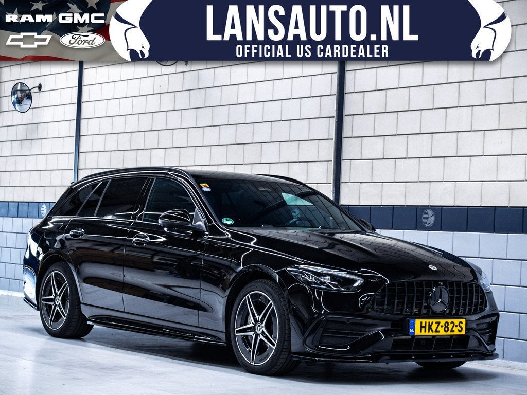 Mercedes-Benz C-Klasse Estate 300e | AMG Line | Panodak + Bl, Auto's, Mercedes-Benz, Automaat, Achterwielaandrijving, 4 cilinders