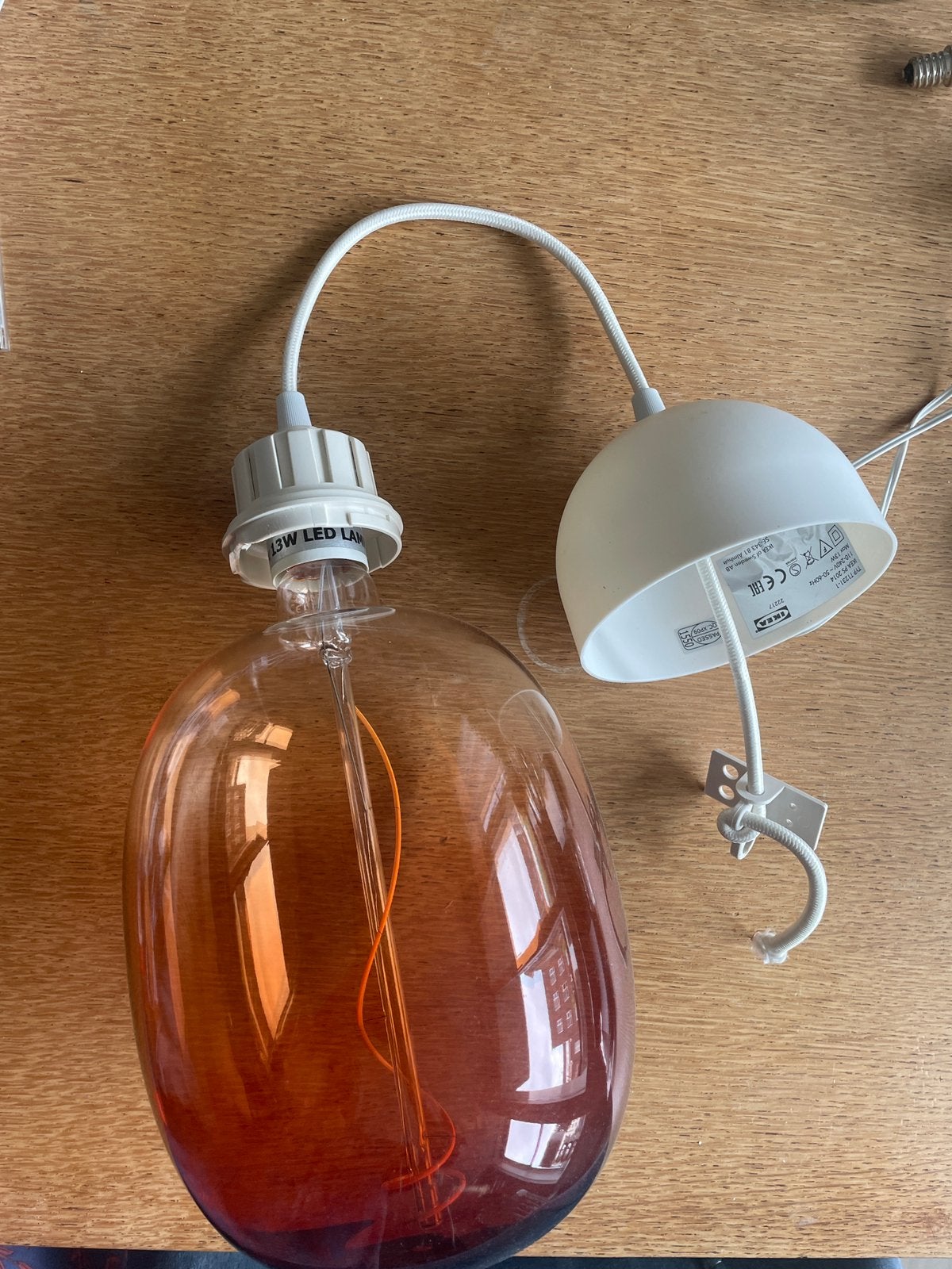 Calex plafondlamp, Ophalen, Zo goed als nieuw, E27 (groot), Gloeilamp