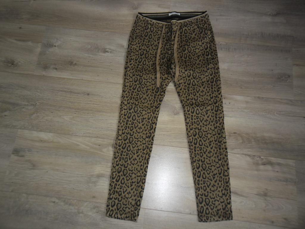 Summum Woman Bruine Panterprint Broek Rekbare Band Maat 36, Summum Woman, Bruin, Ophalen of Verzenden, Zo goed als nieuw