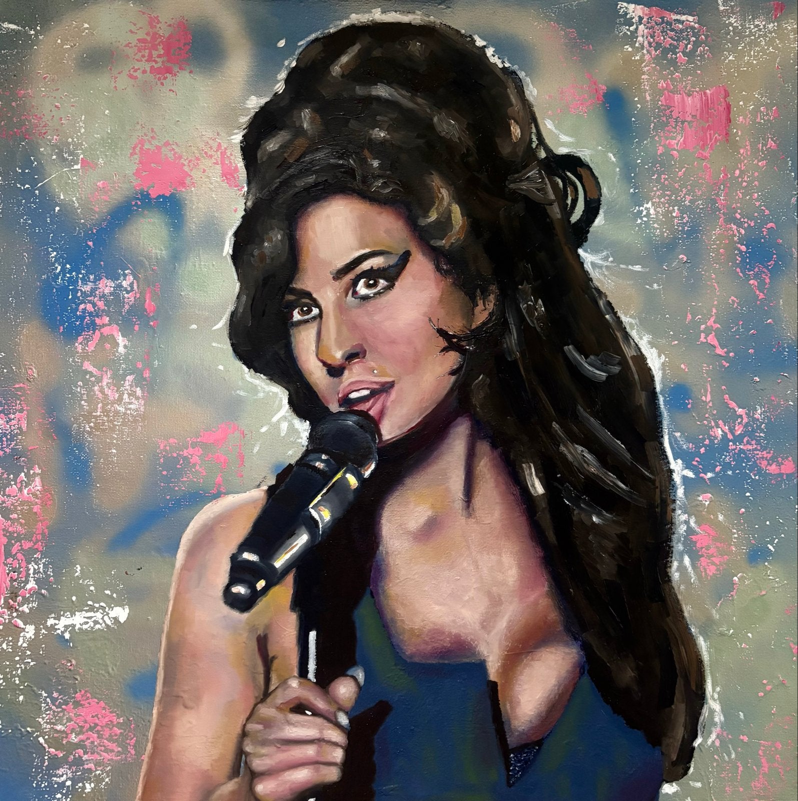 Amy Winehouse Pop Art Schilderij - Uniek Kunstwerk (50x50cm), Ophalen of Verzenden