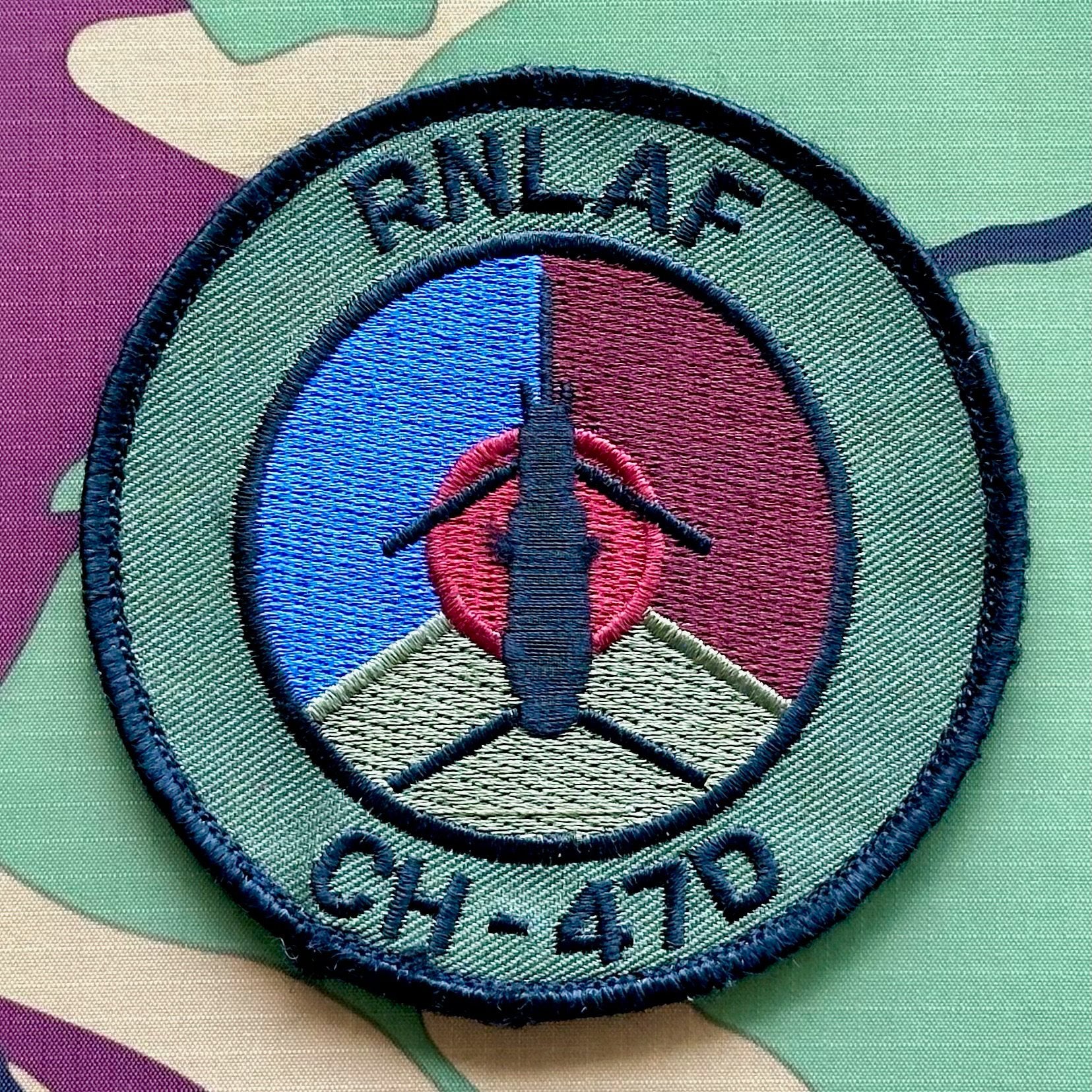 Patch RNLAF 298 SQN CH-47D, Ophalen of Verzenden, Luchtmacht, Nederland, Embleem of Badge
