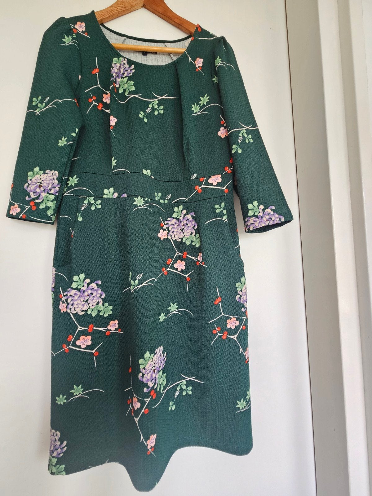 King Louie jurk L, Kleding | Dames, Verzenden, Zo goed als nieuw, Groen, Knielengte