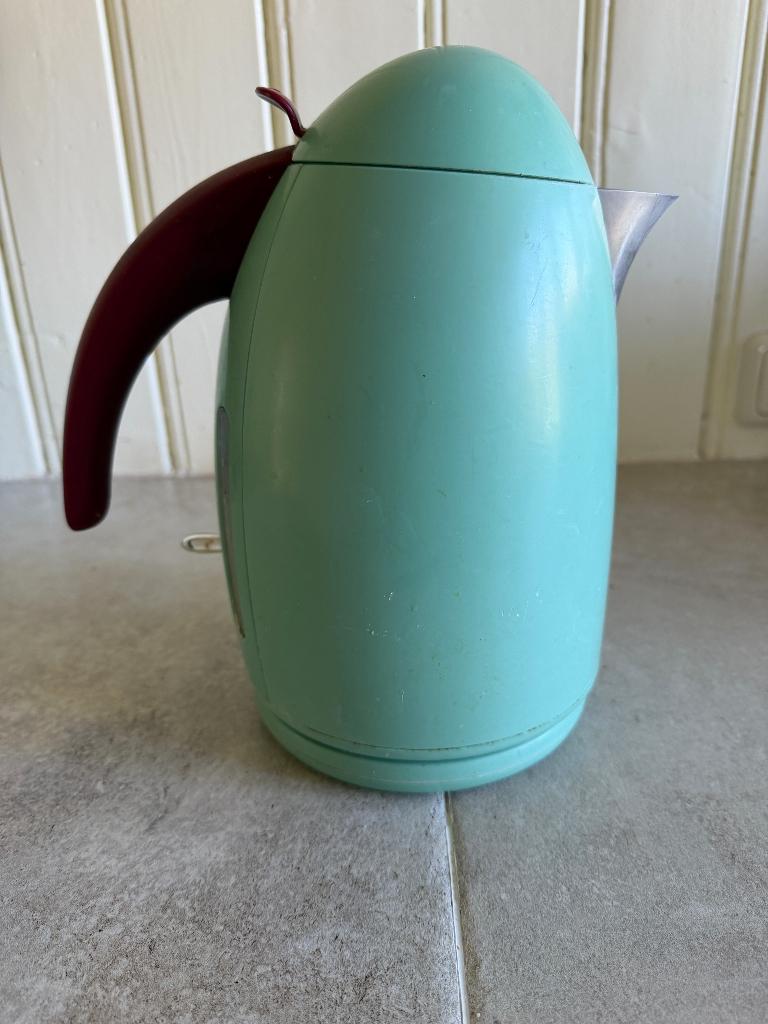 Mintgroene Alessie waterkoker van Phillips, 1 tot 2 liter, Ophalen, Gebruikt