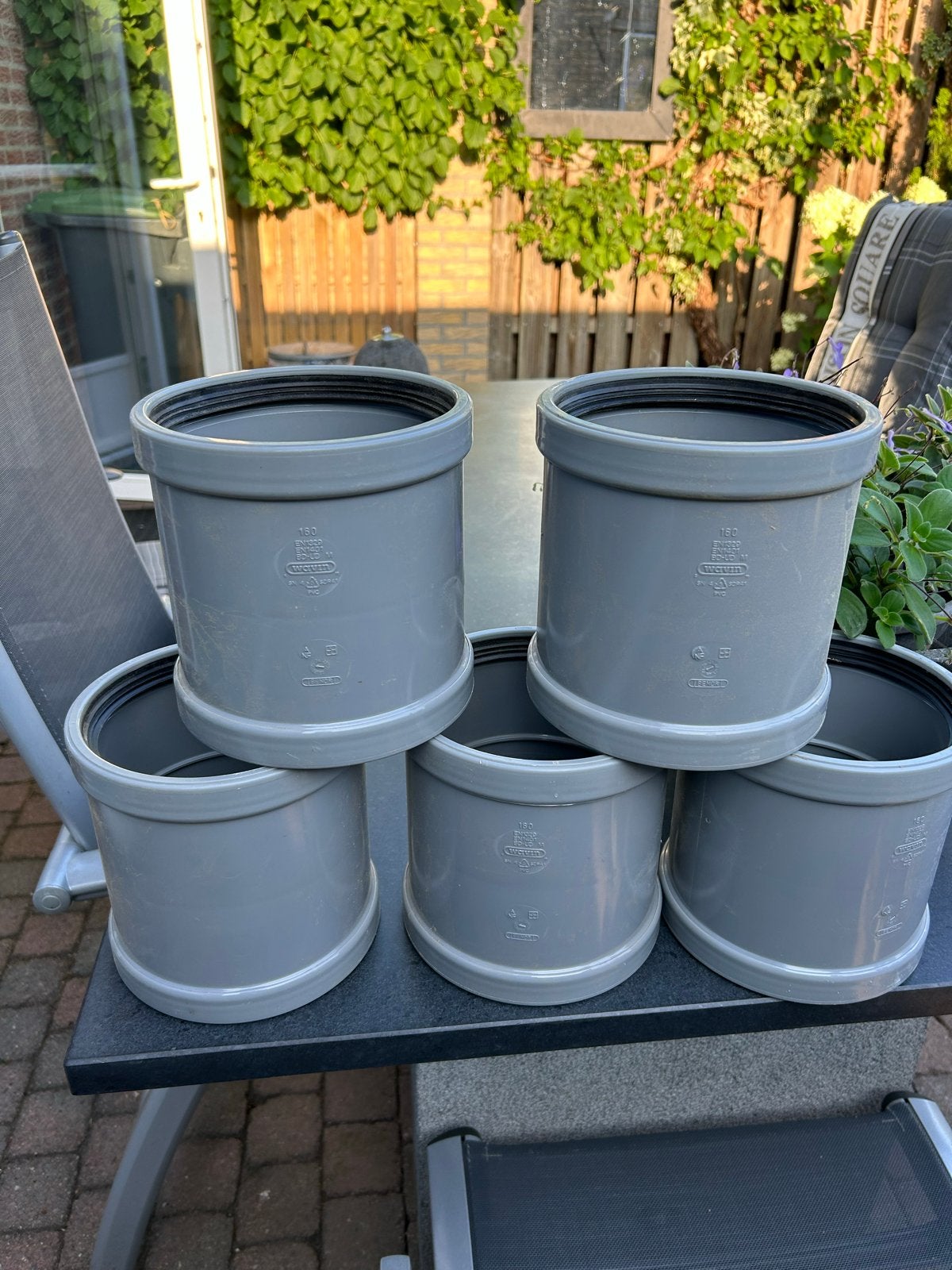 5 x Wafix steekmof 160 mm Euro 6,75 p/stuk, Afvoer, Pvc, Nieuw, Ophalen of Verzenden