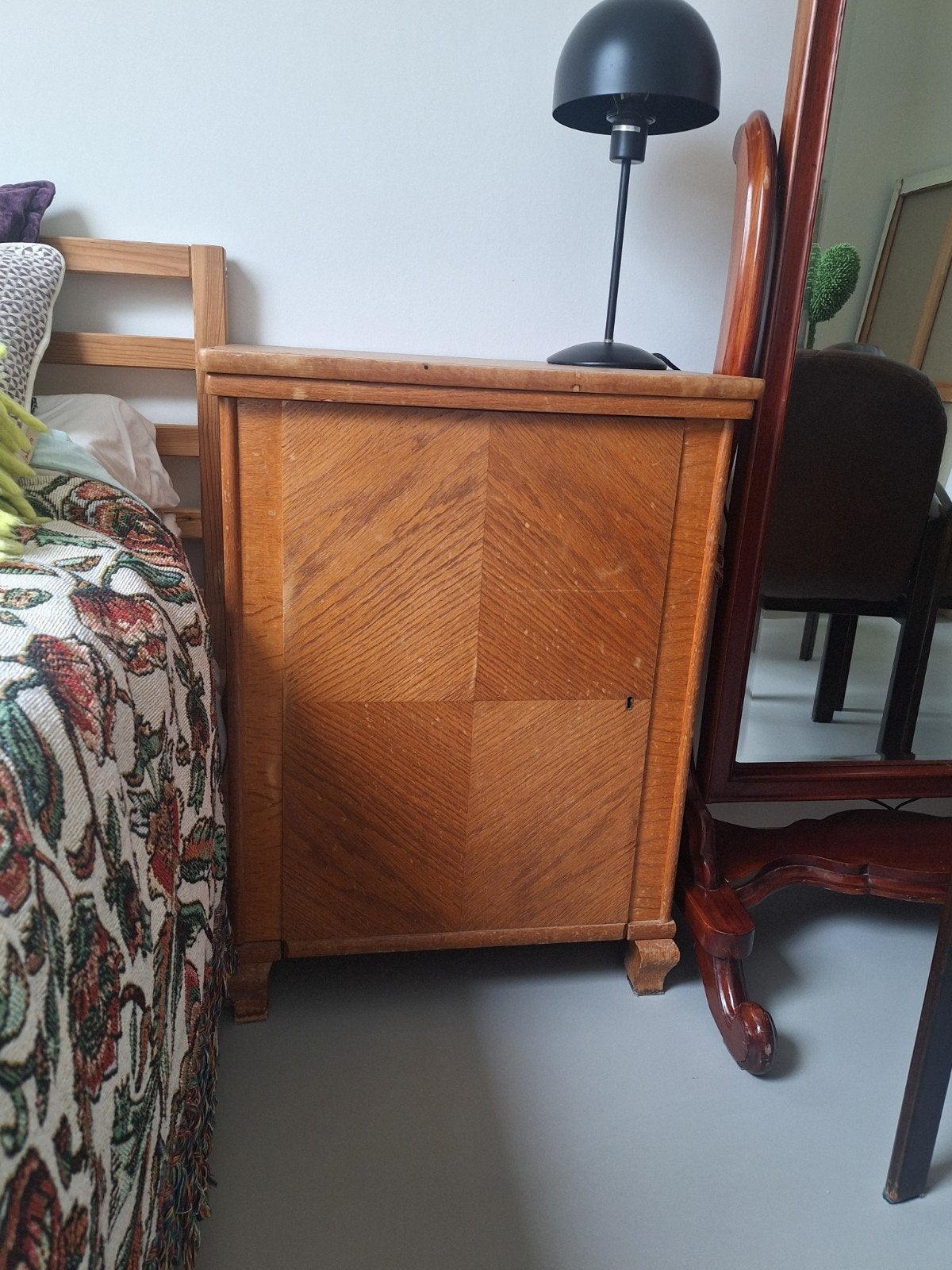 Vintage Naaikast / Naaitafel met Opbergruimte, Ophalen