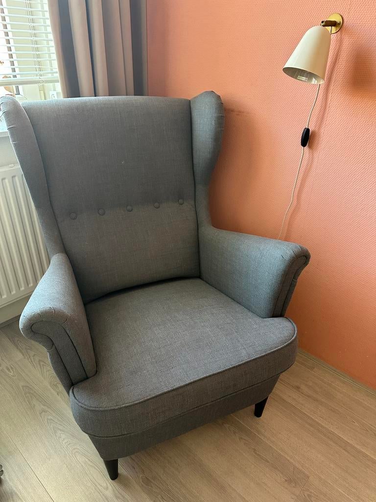 IKEA Strandmon fauteuil - Nieuwstaat, Huis en Inrichting, Fauteuils, Ophalen of Verzenden, Nieuw, Stof, 75 tot 100 cm