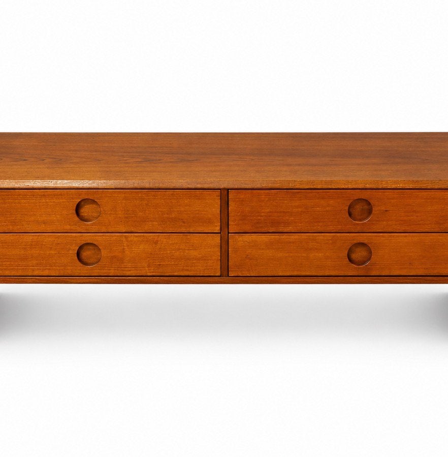 Kai Kristiansen Lowboard Dressoir Deens design, Ophalen, Mid century space age, 100 tot 150 cm, Teakhout