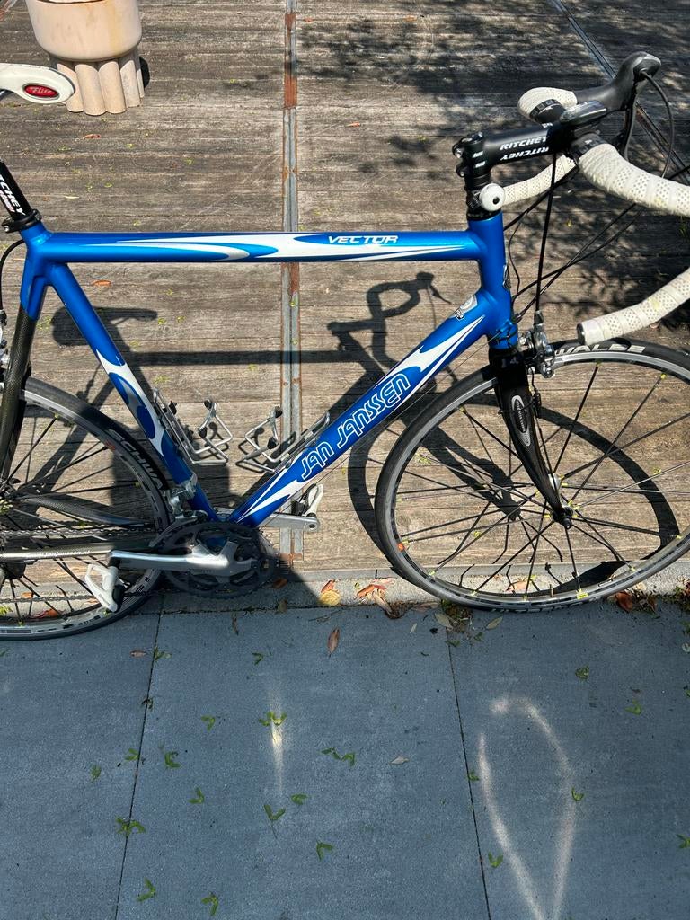 Jan Jansen Vector Racefiets - Blauw/Wit, 28 inch, Aluminium, Zo goed als nieuw, 57 tot 61 cm