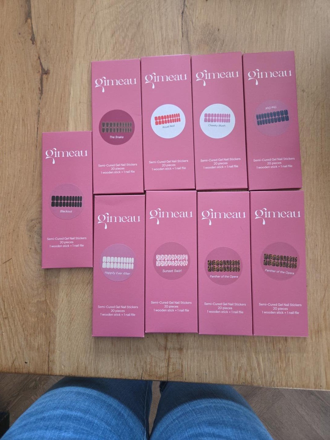 9x Gimeau Semi-Cured Gel Nail Stickers, nieuw 

Te koop:, Ophalen of Verzenden, Nieuw, Overige kleuren, Handen en Nagels