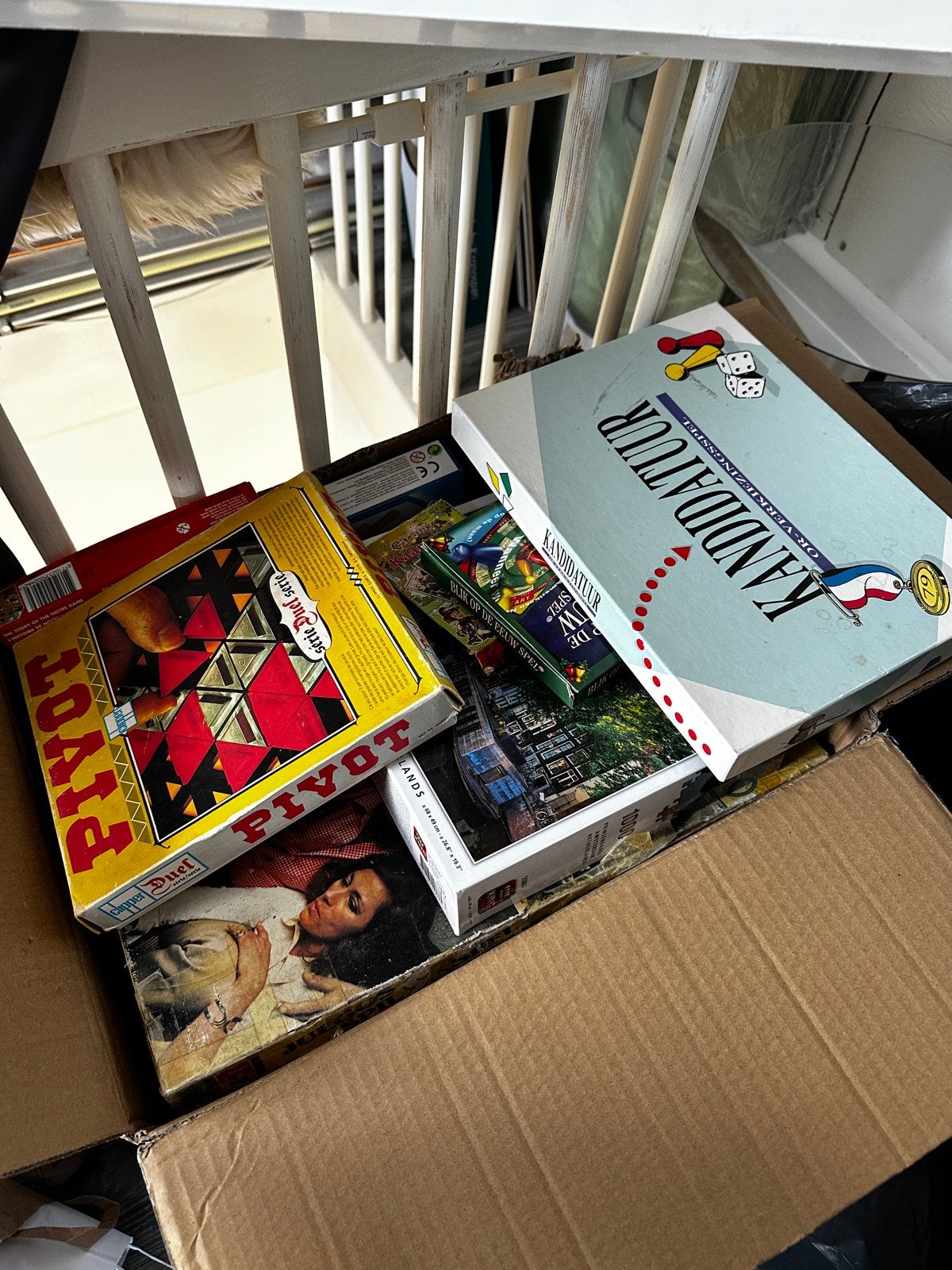 Diverse bordspellen: Kandidatuur, Pivot en meer, Ophalen, Gebruikt