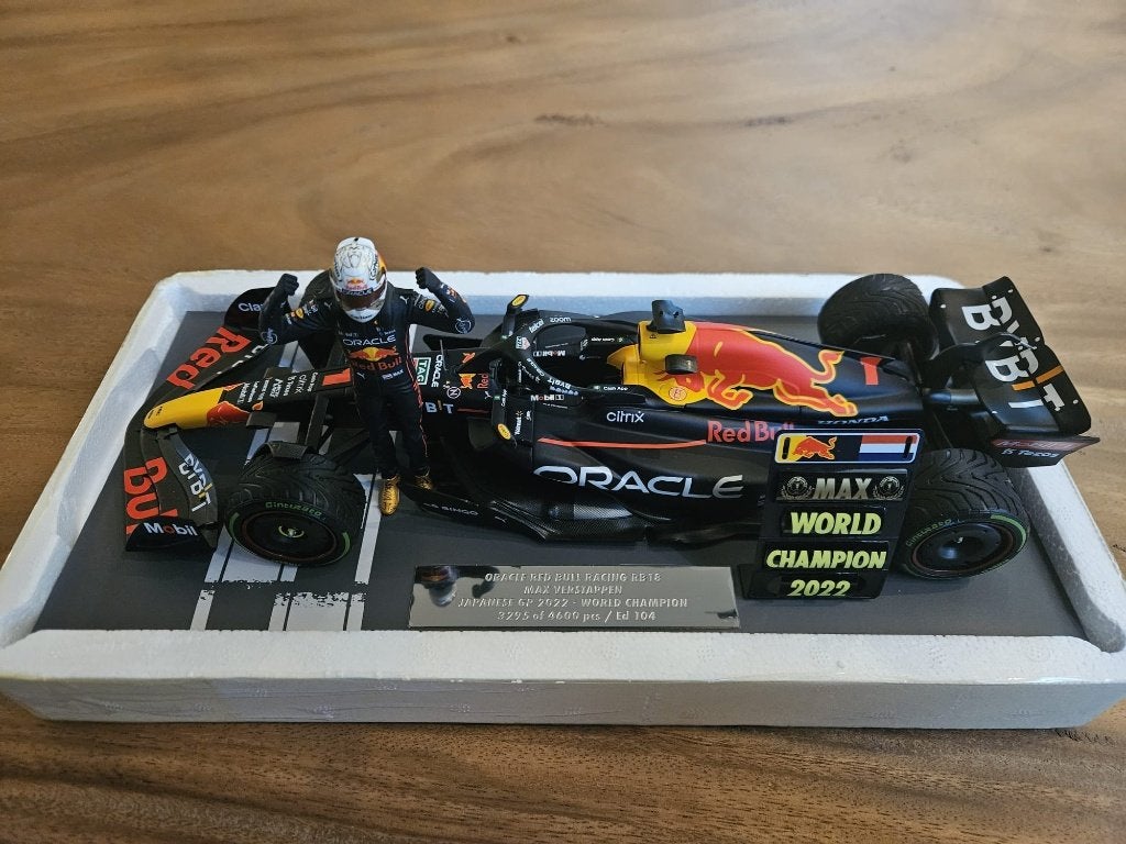 F1 schaalmodel Max Verstappen Japanse GP 2022 1:18, Ophalen of Verzenden, Nieuw, Formule 1