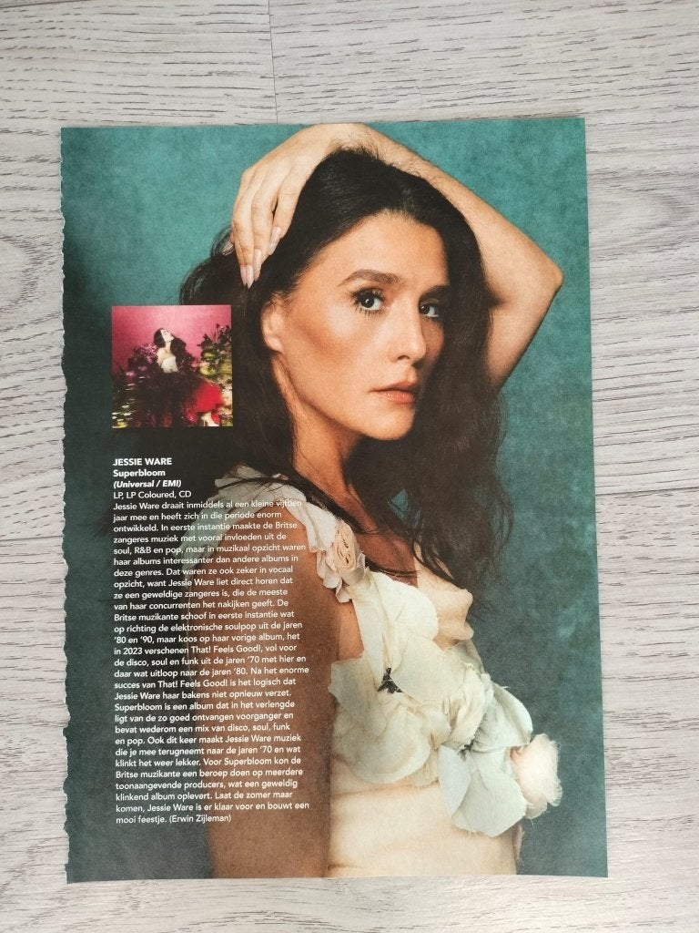 Jessie Ware 1-pagina tijdschrift artikel Mania April 2026, Verzenden, Zo goed als nieuw, Boek, Tijdschrift of Artikel