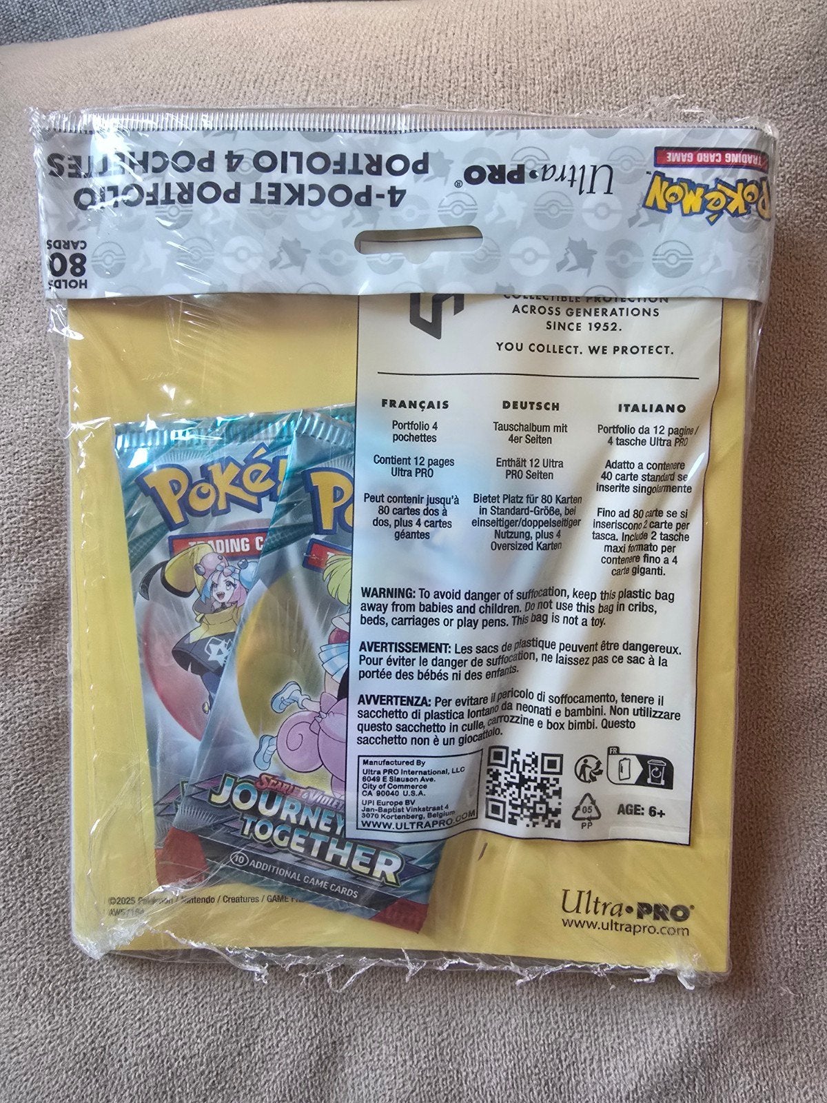 Pokémon Portfolio Pack - 2x Journey Together Boosters, Ophalen of Verzenden, Nieuw, Booster