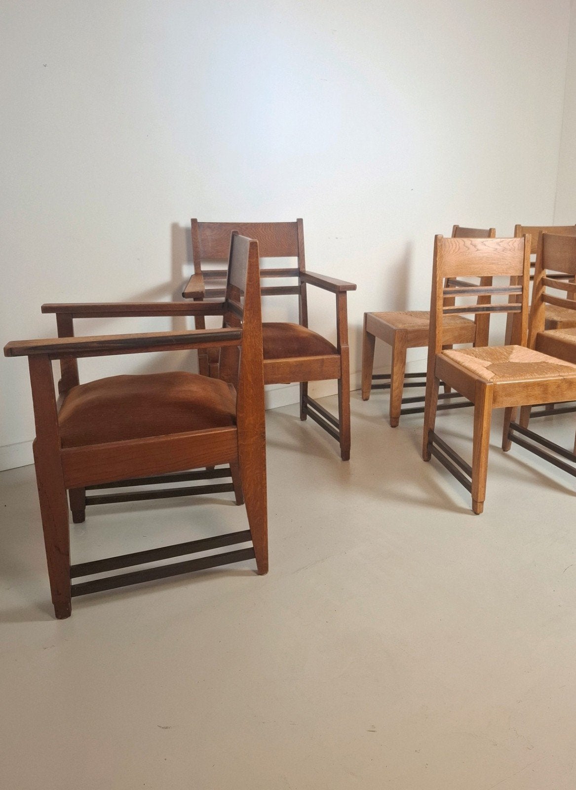 Set van 6 Art Deco Stoelen LOV Oosterbeek Amsterdamse School, Ophalen of Verzenden