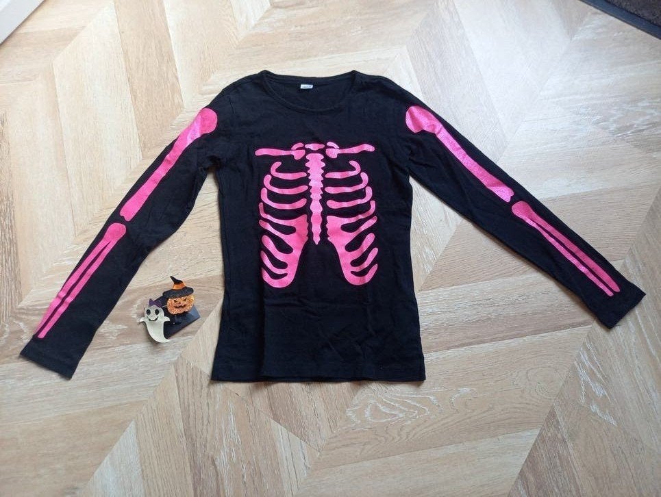 Halloween trui maat 134/140 nieuw met haarclipjes, Ophalen of Verzenden, Nieuw, Meisje, Trui of Vest