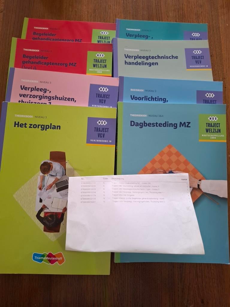MBO Traject Welzijn & VCV boeken (7 stuks), Boeken, Studieboeken en Cursussen, Zo goed als nieuw, MBO, Gamma, Ophalen of Verzenden