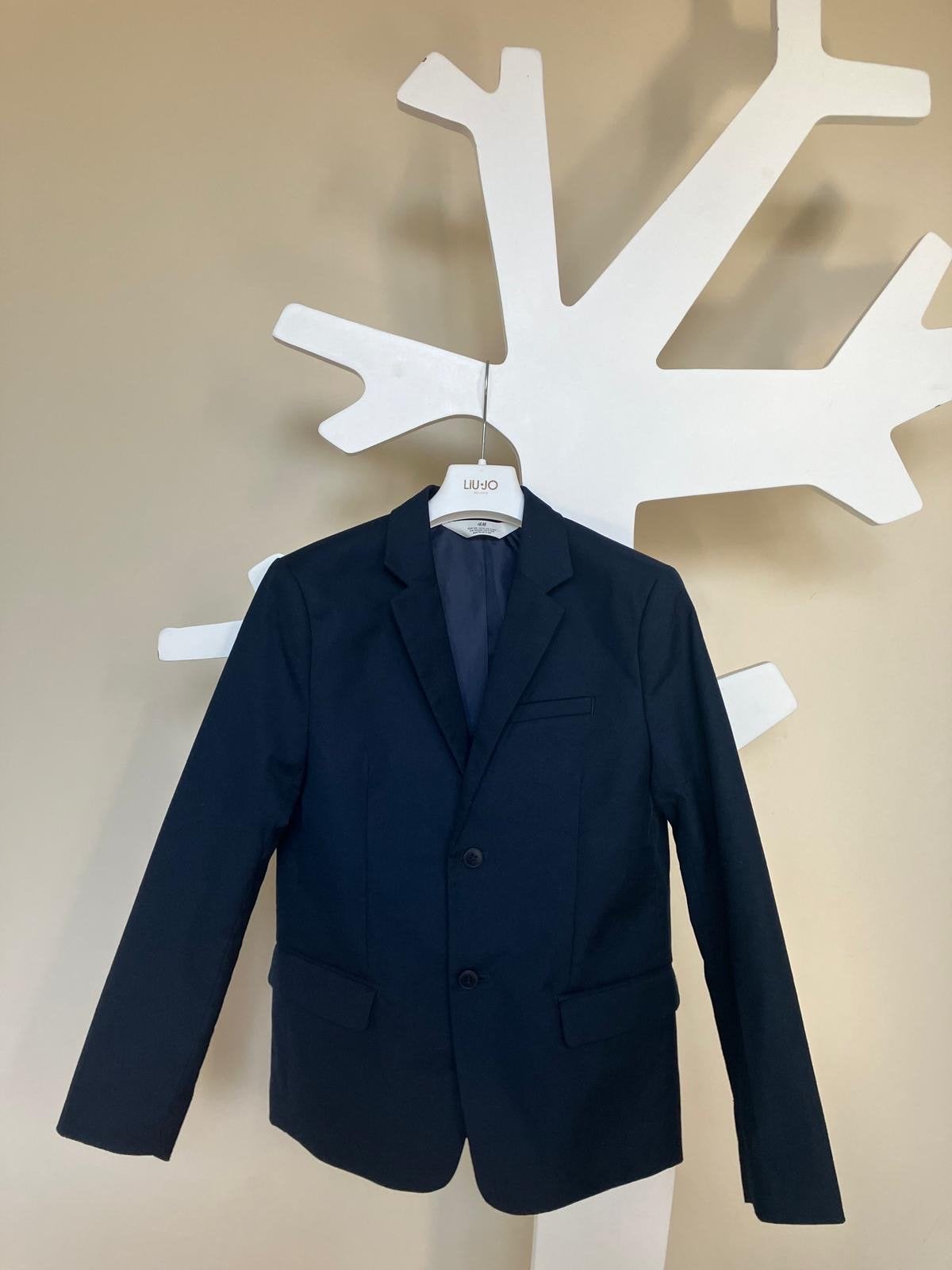 Mooi colbert donkerblauw , maat 140, Kinderen en Baby's, Ophalen of Verzenden, Gebruikt, Jongen of Meisje