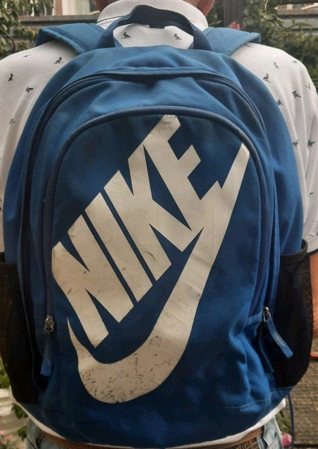 Nike Rugzak - Blauw- schooltas, Ophalen of Verzenden, Gebruikt