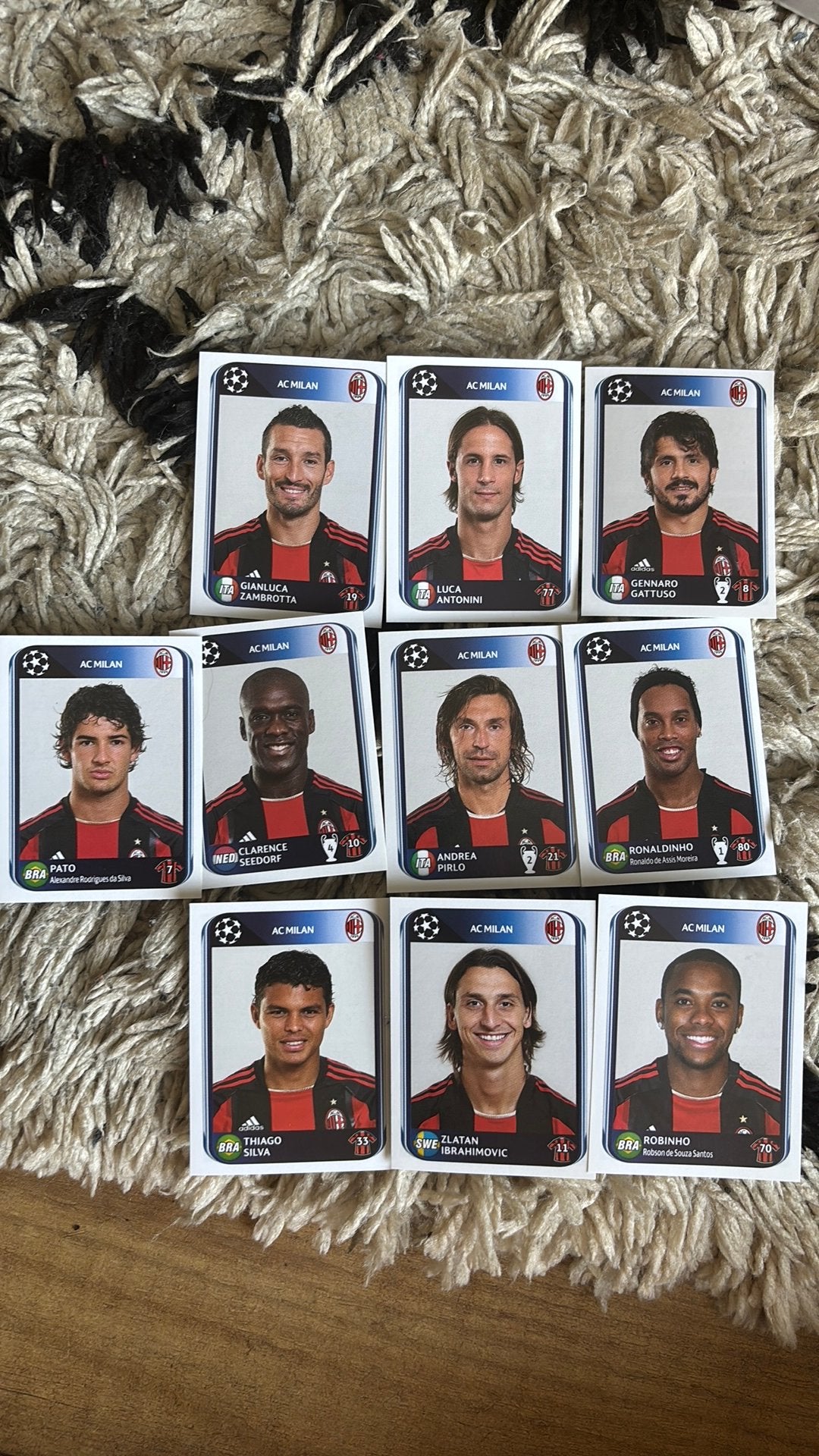 Panini voetbalplaatjes 2010-2011 ac milan, Ophalen of Verzenden, Zo goed als nieuw, Buitenlandse clubs, Poster, Plaatje of Sticker