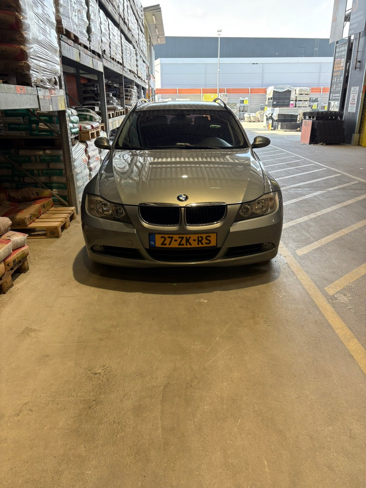 BMW 3-Serie 2.0 318 I Touring 2008 Grijs Echte Youngtimer, Achterwielaandrijving, Zwart, Parkeerassistent, Handgeschakeld