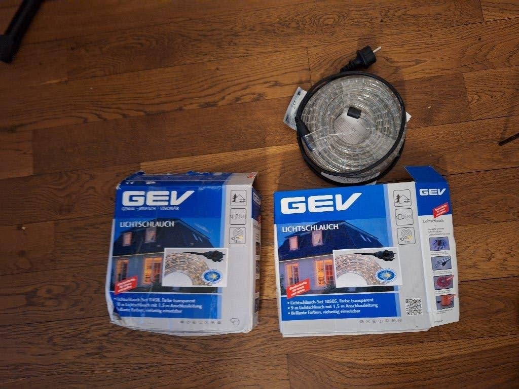 2 x 9 meter lichtslang transparant voor binnen en buiten, Ophalen of Verzenden, Nieuw