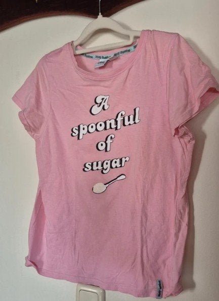 Disney T-shirt A Spoonful of Sugar, Primark, Ophalen of Verzenden, Korte mouw, Roze