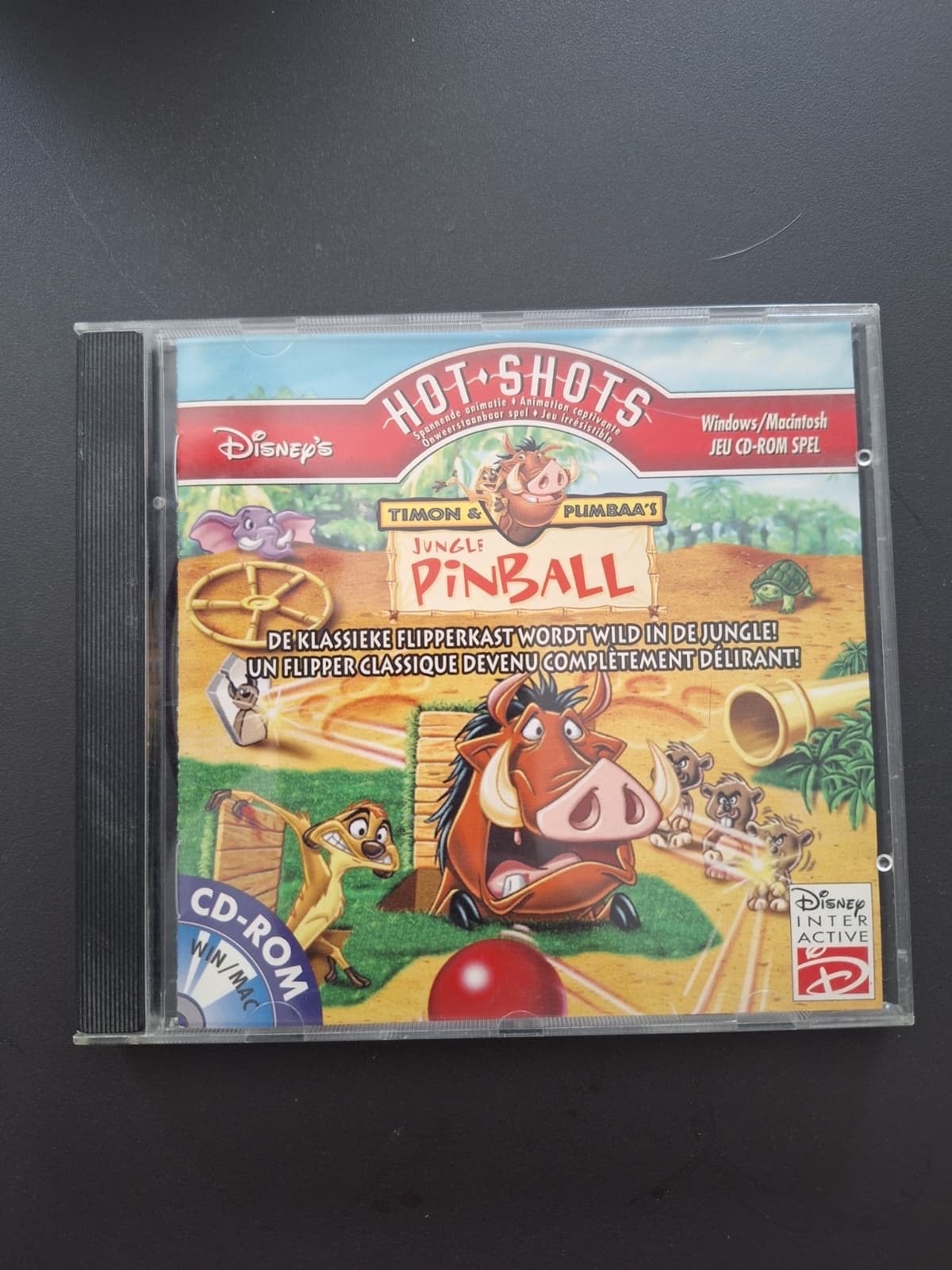 Disney's Hot Shots: Timon & Pumbaa's Jungle Pinball CD-ROM, Gebruikt, Overige genres, 1 speler, Ophalen of Verzenden