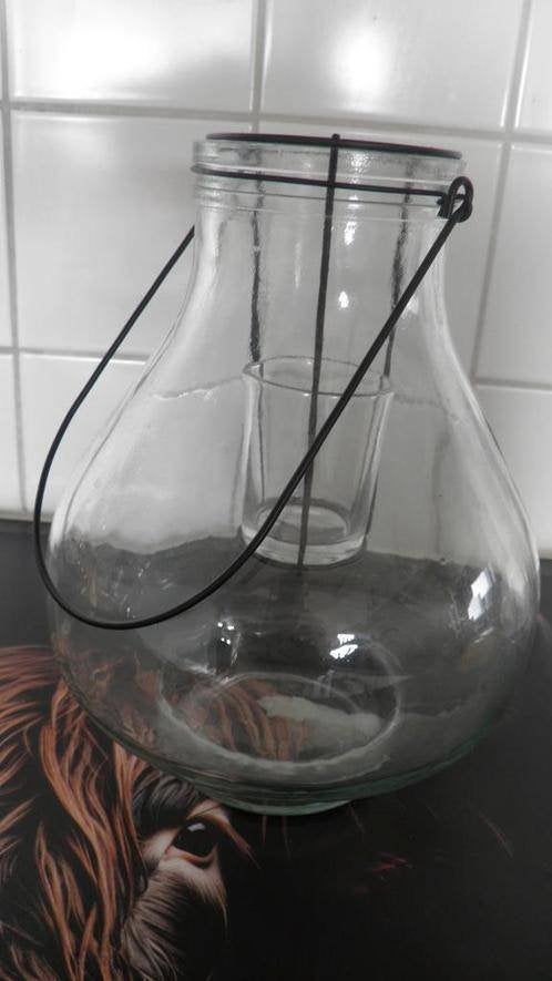 vaas / windlicht om op te maken of voor bloemen, Ophalen, Gebruikt, Overige kleuren, 25 cm