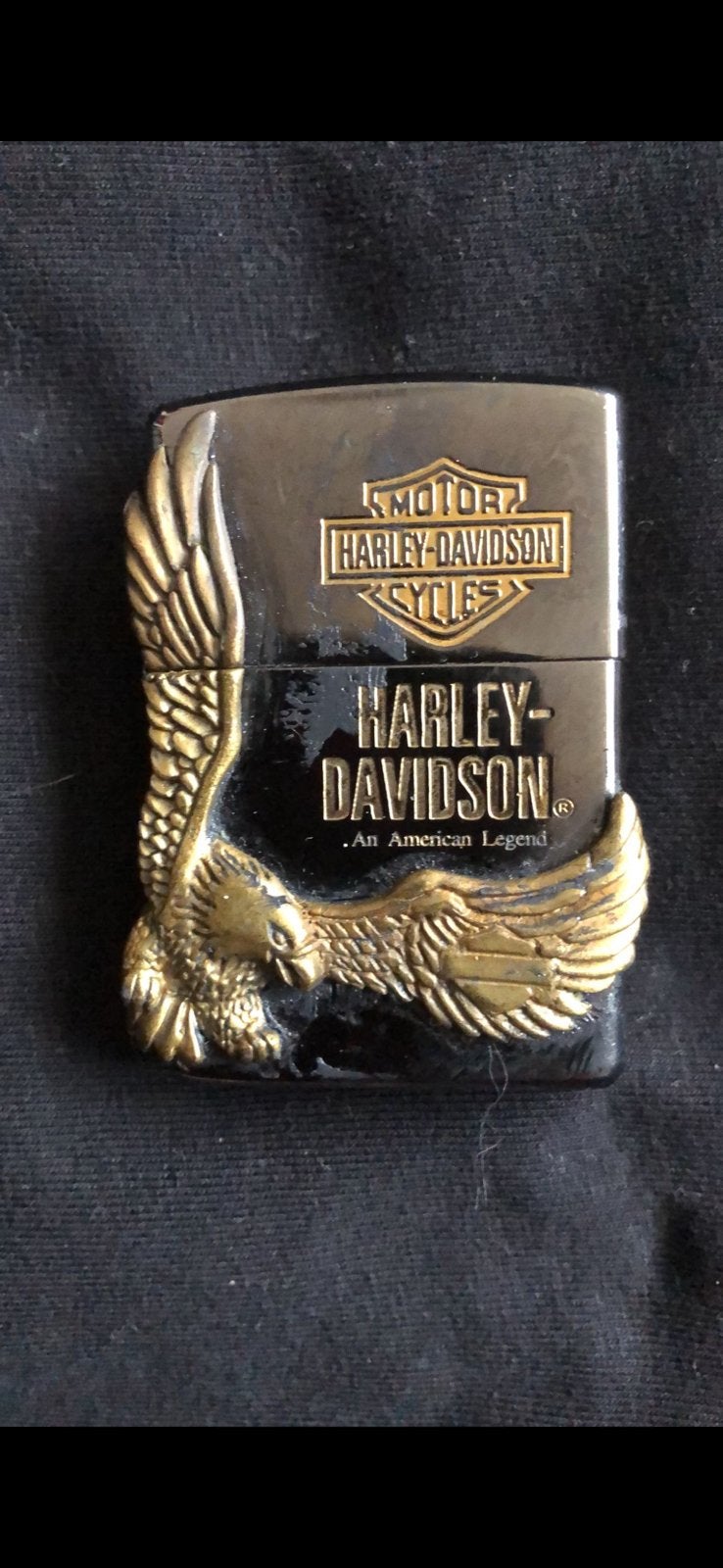 Unieke zippo harley davidson., Ophalen of Verzenden, Zo goed als nieuw, Aansteker
