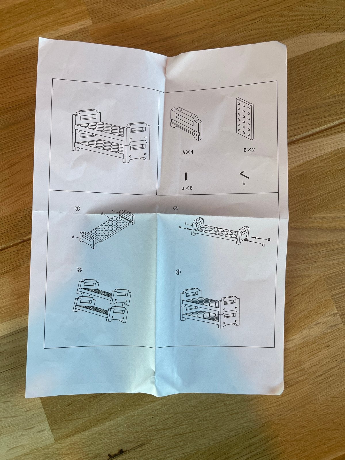 Nieuw in doos eierrek - Bamboe, stapelbaar, Overige typen, Hout, Nieuw, Ophalen of Verzenden