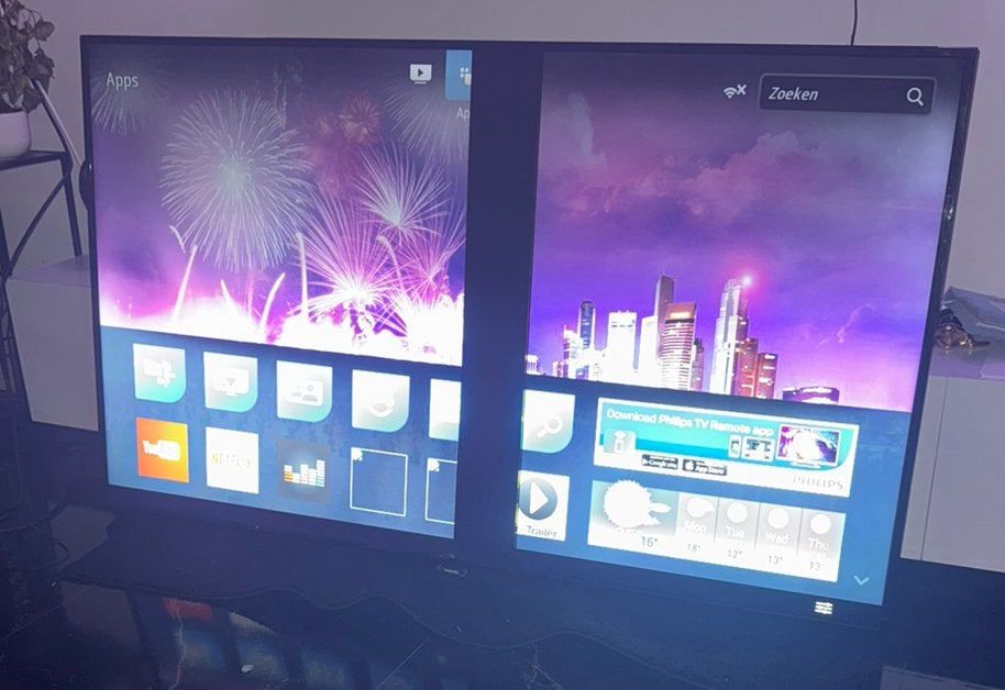 Te koop philips smart tv 65” inches met vertical lijn, Ophalen, Philips, 50 Hz, Zo goed als nieuw