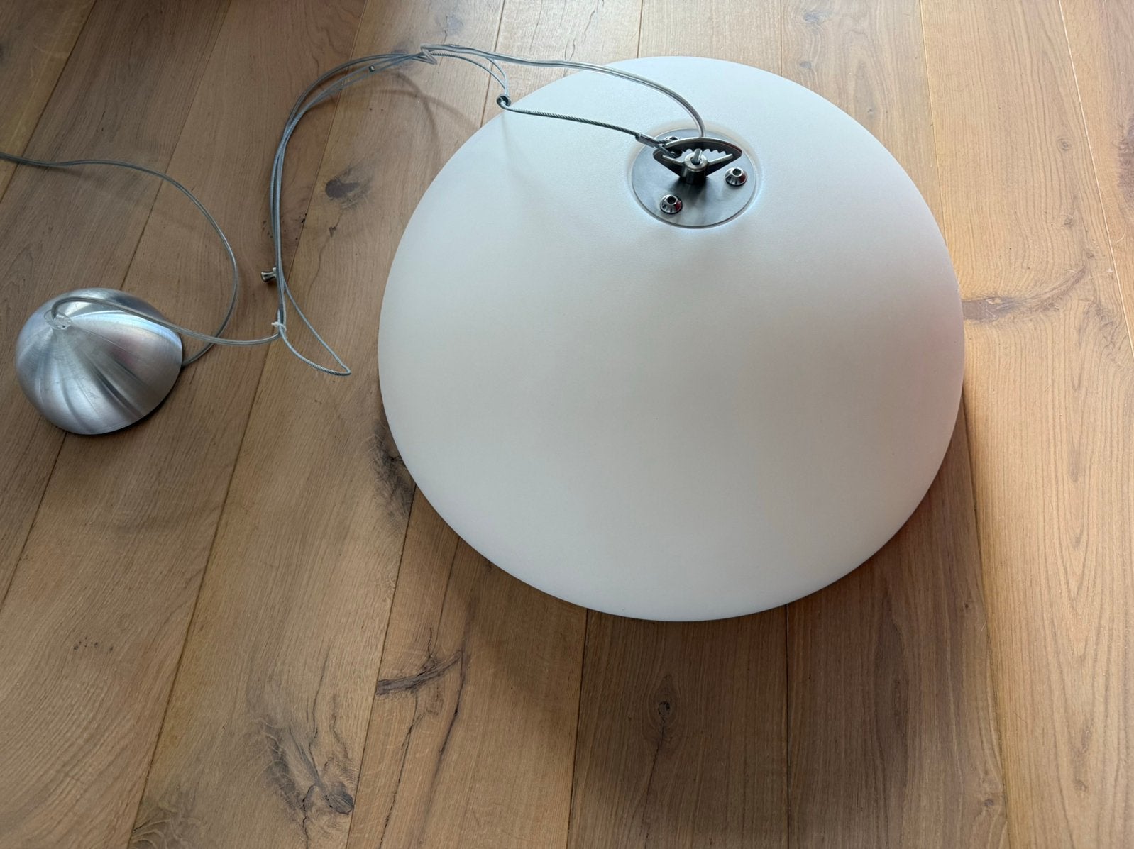 Mooie design koepel hanglamp 60 cm Kayradome, Ophalen, Kunststof, Design, E27 (groot)