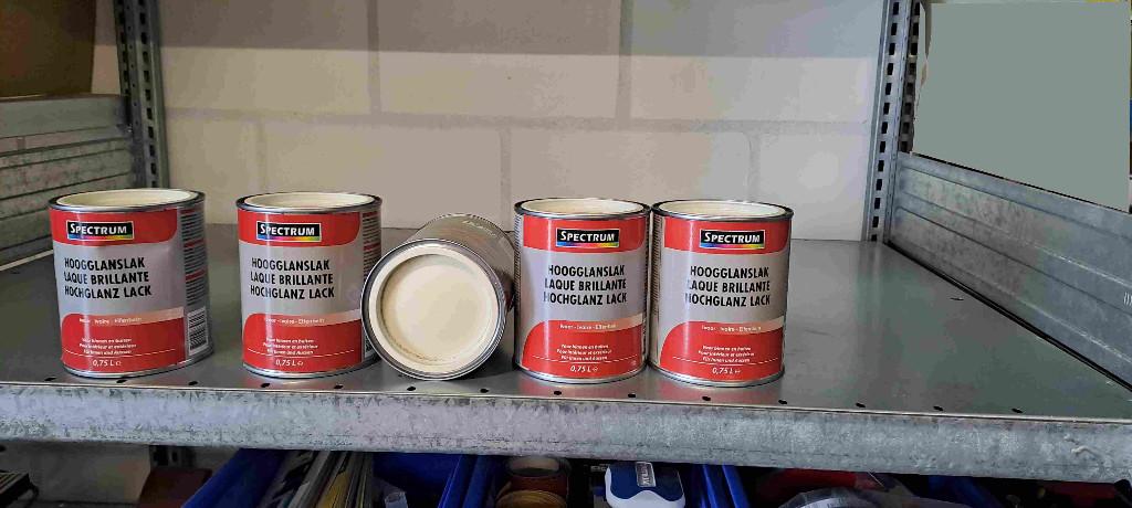 Verfblikken nieuw, Doe-het-zelf en Verbouw, Ophalen, Nieuw, Wit, Lak