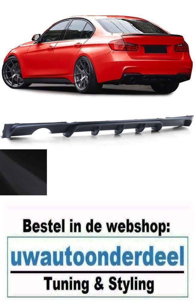 Diffuser Mat Zwart Enkele Uitlaat Voor Bmw 3 serie F30 M Pak, Verzenden, Automotive Parts, A.parts@hotmail.nl, Trasmolenlaan 12 3447 GZ Woerden