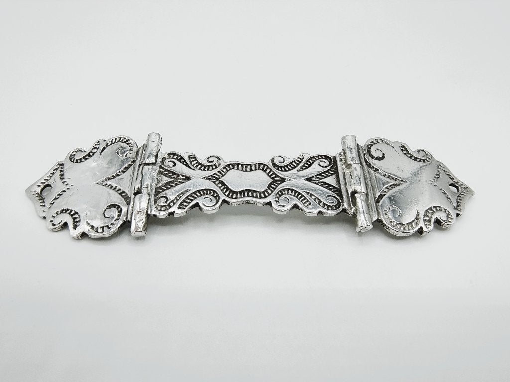 Zilveren bijbelslot broche, 18e eeuws, 4 tot 7 cm, Info@zilverwebsite.nl, Verzenden, Zo goed als nieuw